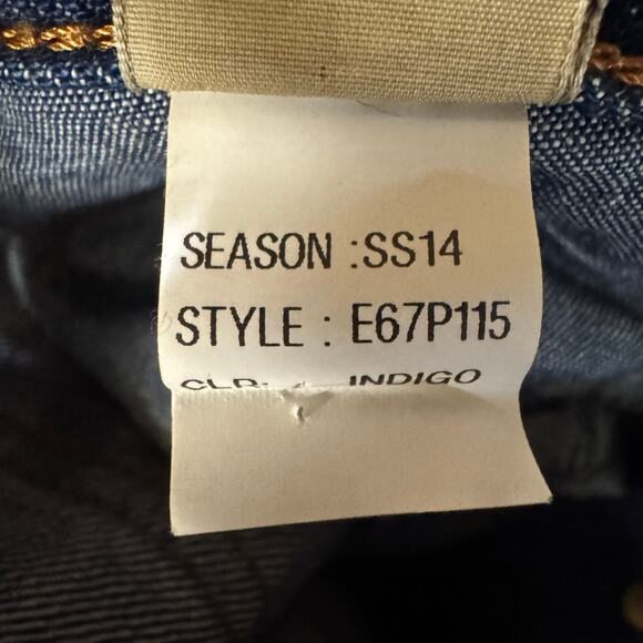 PRPS Goods & Co Straight Fit Jeans Denim Distressed Grunge Indigo E67P115 Sz 36 - Picture 11 of 12